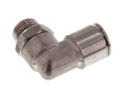 10mm x G1/4'' 90deg Winkel Steckverschraubung mit Außengewinde Messing FKM drehbar