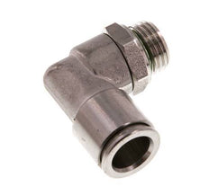10mm x G1/4'' 90deg Winkel Steckverschraubung mit Außengewinde Messing FKM drehbar