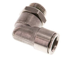 12mm x G3/8'' 90deg Winkel Steckverschraubung mit Außengewinde Messing FKM drehbar