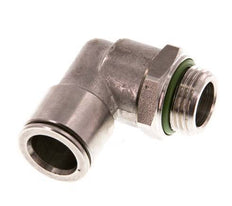 12mm x G3/8'' 90deg Winkel Steckverschraubung mit Außengewinde Messing FKM drehbar