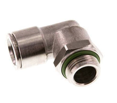 12mm x G3/8'' 90deg Winkel Steckverschraubung mit Außengewinde Messing FKM drehbar
