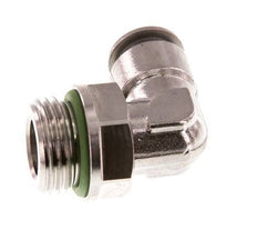 10mm x G1/2'' 90deg Winkel Steckverschraubung mit Außengewinde Messing FKM drehbar