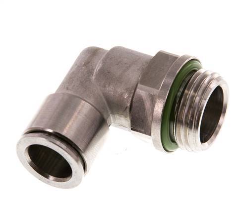 12mm x G1/2'' 90deg Winkel Steckverschraubung mit Außengewinde Messing FKM drehbar
