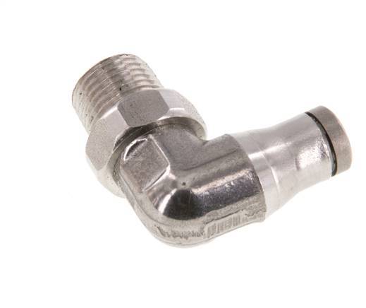 4mm x 1/8'' NPT 90Gewinde-Steckverschraubung mit Außengewinde Edelstahl FKM drehbar