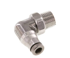 4mm x 1/8'' NPT 90Gewinde-Steckverschraubung mit Außengewinde Edelstahl FKM drehbar