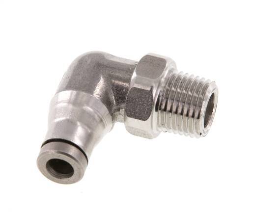 4mm x 1/8'' NPT 90Gewinde-Steckverschraubung mit Außengewinde Edelstahl FKM drehbar