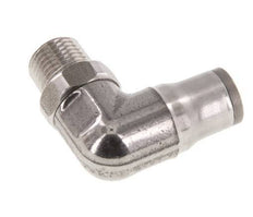 6mm x 1/8'' NPT 90-Grad-Winkel-Steckverschraubung mit Außengewinde Edelstahl FKM drehbar