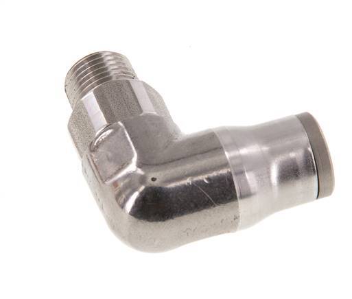 8mm x 1/8'' NPT 90Gewinde-Steckverschraubung mit Außengewinde Edelstahl FKM drehbar