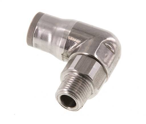 8mm x 1/8'' NPT 90Gewinde-Steckverschraubung mit Außengewinde Edelstahl FKM drehbar