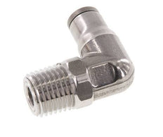 6mm x 1/4'' NPT 90Grad Winkel-Steckverschraubung mit Außengewinde Edelstahl FKM drehbar