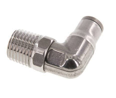 6mm x 1/4'' NPT 90Grad Winkel-Steckverschraubung mit Außengewinde Edelstahl FKM drehbar