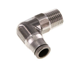 8mm x 1/4'' NPT 90Grad Winkelsteckverschraubung mit Außengewinde Edelstahl FKM drehbar