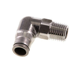 8mm x 1/4'' NPT 90Grad Winkelsteckverschraubung mit Außengewinde Edelstahl FKM drehbar