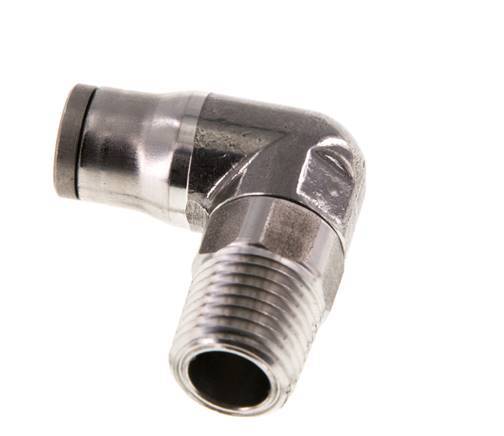 8mm x 1/4'' NPT 90Grad Winkelsteckverschraubung mit Außengewinde Edelstahl FKM drehbar