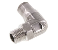 10mm x 1/4'' NPT 90Grad Winkelsteckverschraubung mit Außengewinde Edelstahl FKM drehbar