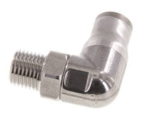 10mm x 1/4'' NPT 90Grad Winkelsteckverschraubung mit Außengewinde Edelstahl FKM drehbar