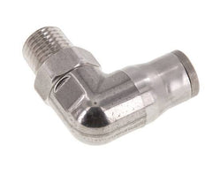 10mm x 1/4'' NPT 90Grad Winkelsteckverschraubung mit Außengewinde Edelstahl FKM drehbar