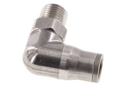 10mm x 1/4'' NPT 90Grad Winkelsteckverschraubung mit Außengewinde Edelstahl FKM drehbar