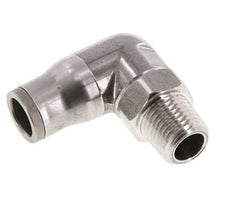 10mm x 1/4'' NPT 90Grad Winkelsteckverschraubung mit Außengewinde Edelstahl FKM drehbar