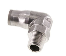 10mm x 1/4'' NPT 90Grad Winkelsteckverschraubung mit Außengewinde Edelstahl FKM drehbar