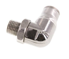 12mm x 1/4'' NPT 90Grad Winkelsteckverschraubung mit Außengewinde Edelstahl FKM drehbar