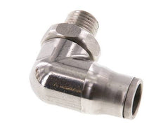 12mm x 1/4'' NPT 90Grad Winkelsteckverschraubung mit Außengewinde Edelstahl FKM drehbar