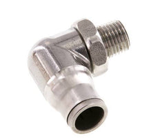 12mm x 1/4'' NPT 90Grad Winkelsteckverschraubung mit Außengewinde Edelstahl FKM drehbar