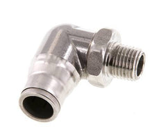 12mm x 1/4'' NPT 90Grad Winkelsteckverschraubung mit Außengewinde Edelstahl FKM drehbar