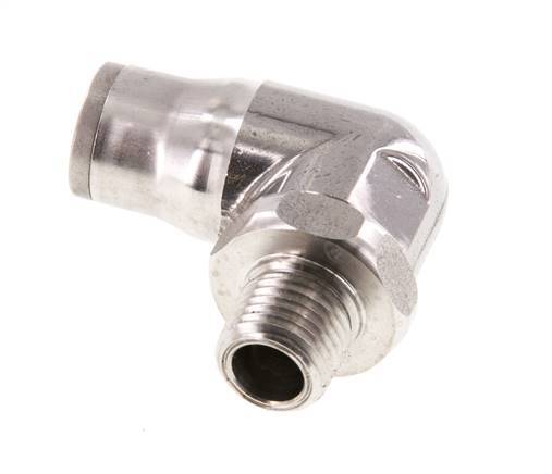 12mm x 1/4'' NPT 90Grad Winkelsteckverschraubung mit Außengewinde Edelstahl FKM drehbar