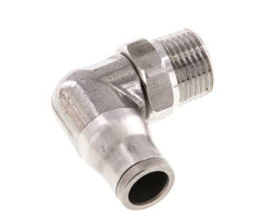 10mm x 3/8'' NPT 90Grad Winkel-Steckverschraubung mit Außengewinde Edelstahl FKM drehbar