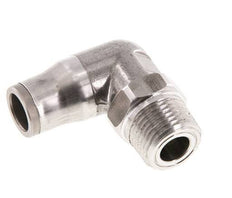 10mm x 3/8'' NPT 90Grad Winkel-Steckverschraubung mit Außengewinde Edelstahl FKM drehbar