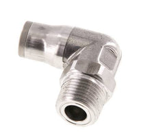 10mm x 3/8'' NPT 90Grad Winkel-Steckverschraubung mit Außengewinde Edelstahl FKM drehbar