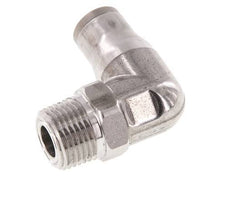 10mm x 3/8'' NPT 90Grad Winkel-Steckverschraubung mit Außengewinde Edelstahl FKM drehbar