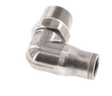 10mm x 3/8'' NPT 90Grad Winkel-Steckverschraubung mit Außengewinde Edelstahl FKM drehbar