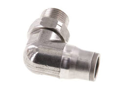 12mm x 3/8'' NPT 90Grad Steckverschraubung mit Außengewinde Edelstahl FKM drehbar