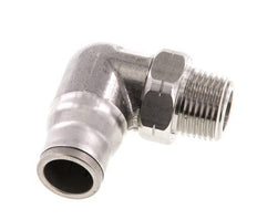 12mm x 3/8'' NPT 90Grad Steckverschraubung mit Außengewinde Edelstahl FKM drehbar