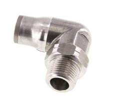 12mm x 3/8'' NPT 90Grad Steckverschraubung mit Außengewinde Edelstahl FKM drehbar