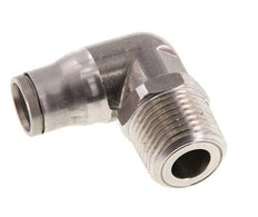 12mm x 1/2'' NPT 90deg Elbow Push-in Fitting with Male Threads Stainless Steel FKM Rotatable
