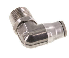 12mm x 1/2'' NPT 90Grad Winkelsteckverschraubung mit Außengewinde Edelstahl FKM drehbar