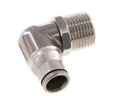12mm x 1/2'' NPT 90Grad Winkelsteckverschraubung mit Außengewinde Edelstahl FKM drehbar