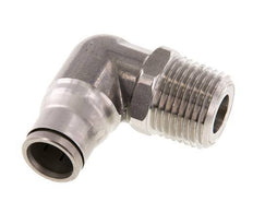 12mm x 1/2'' NPT 90Grad Winkelsteckverschraubung mit Außengewinde Edelstahl FKM drehbar