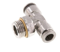 10mm x G1/2'' Inline T-Stück Steckverschraubung mit Außengewinde Edelstahl FKM FDA drehbar