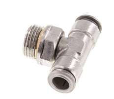10mm x G1/2'' Inline T-Stück Steckverschraubung mit Außengewinde Edelstahl FKM FDA drehbar
