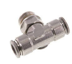 12mm x G1/2'' Inline T-Stück Steckverschraubung mit Außengewinde Edelstahl FKM FDA drehbar