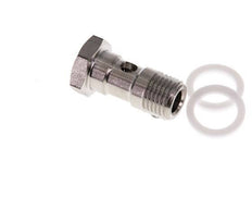 1-Wege-Edelstahl-Hohlschraube mit G1/4''-Außengewinde PTFE L42mm