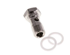 1-Wege-Edelstahl-Hohlschraube mit G1/4''-Außengewinde PTFE L42mm