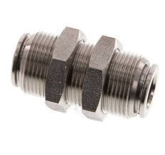 8mm Steckverschraubung Edelstahl FKM Bulkhead