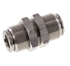 10mm Push-in Fitting Stainless Steel FKM Bulkhead