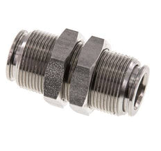 10mm Steckverschraubung Edelstahl FKM Bulkhead