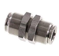 10mm Steckverschraubung Edelstahl FKM Bulkhead